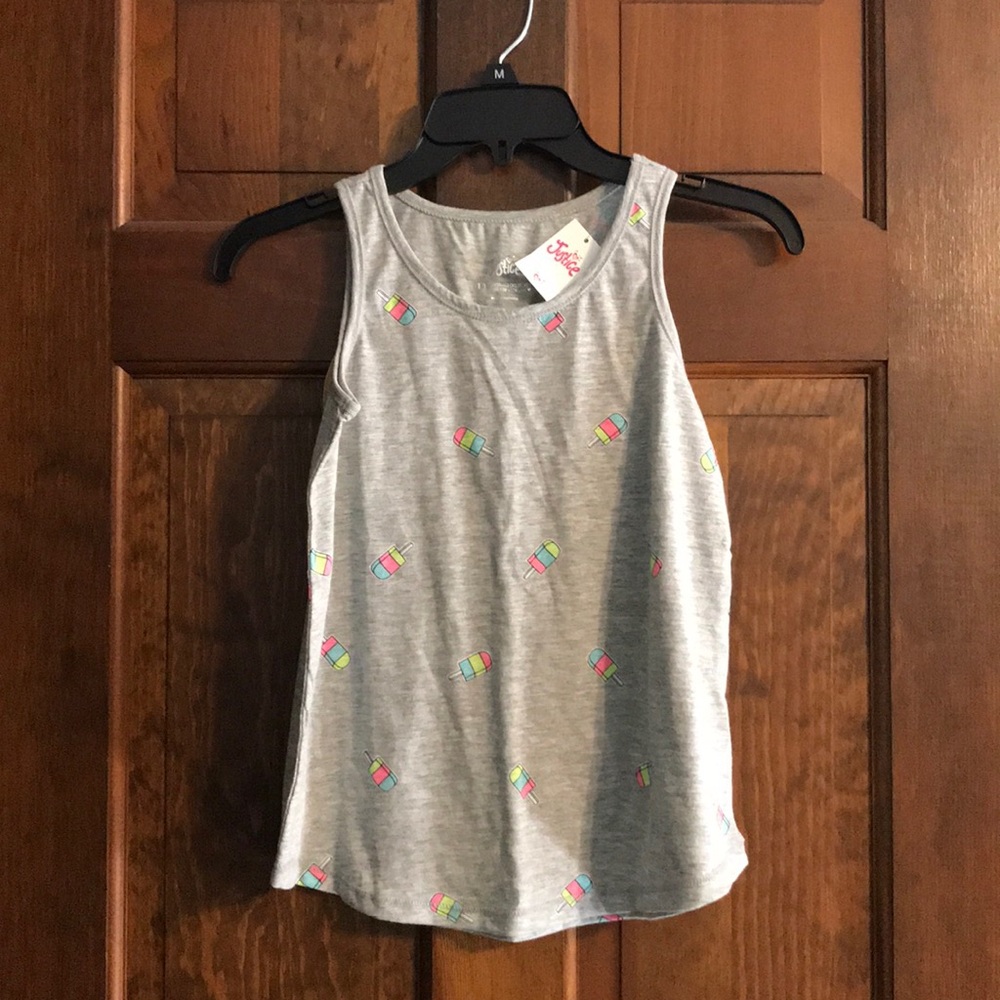 Popsicle gray Justice  tank top